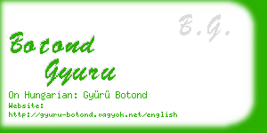 botond gyuru business card